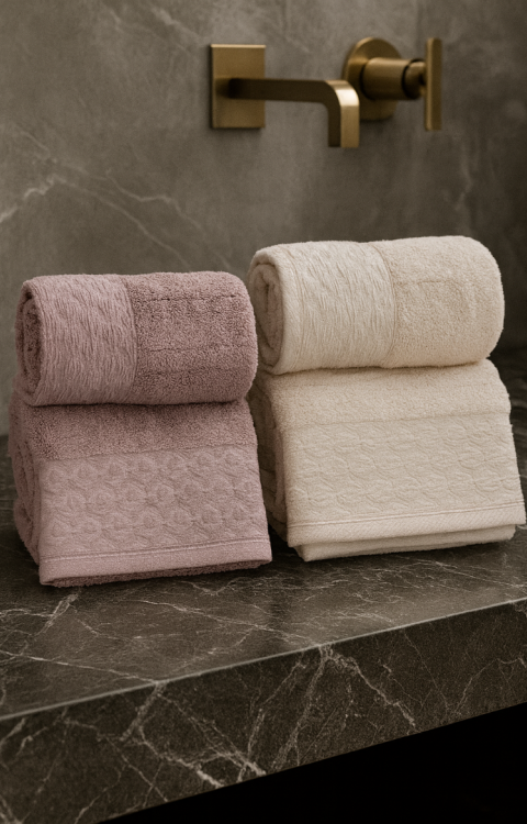 Yüksek Su Emici Microcotton İplik 2 Adet 50x90 2 Adet 70x140 2 Takım Banyo Havlusu2