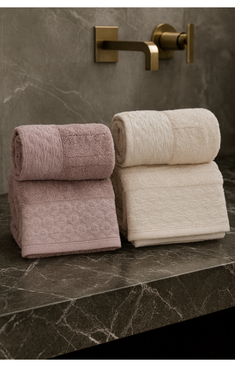Yüksek Su Emici Microcotton İplik 2 Adet 50x90 2 Adet 70x140 2 Takım Banyo Havlusu2