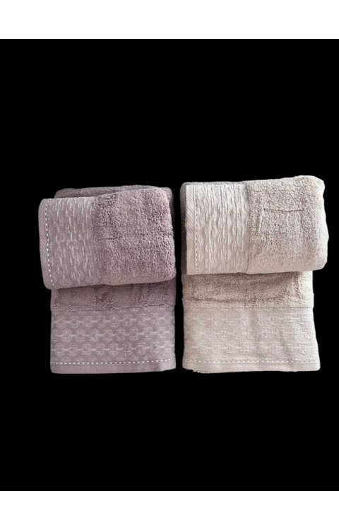 Yüksek Su Emici Microcotton İplik 2 Adet 50x90 2 Adet 70x140 2 Takım Banyo Havlusu2