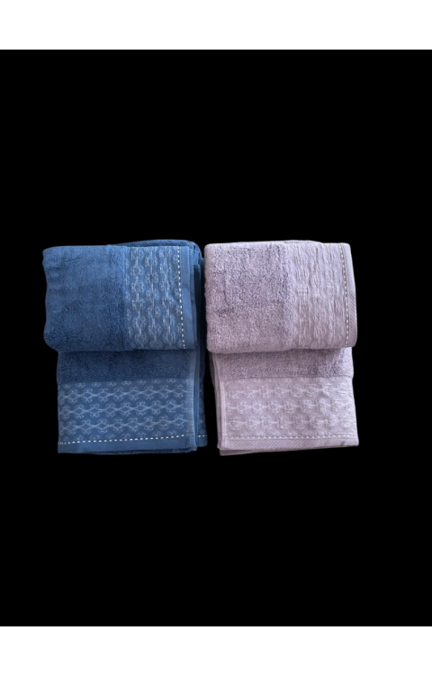 Yüksek Su Emici Microcotton İplik 2 Adet 50x90 2 Adet 70x140 2 Takım Banyo Havlusu3