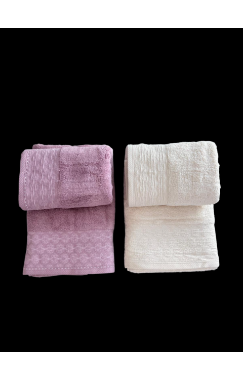 Yüksek Su Emici Microcotton İplik 2 Adet 50x90 2 Adet 70x140 2 Takım Banyo Havlusu