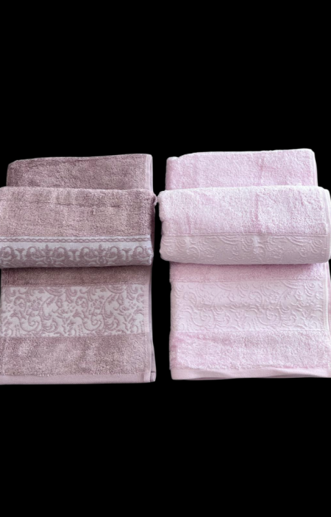 %70 Bambu %30 Pamuk İpinden 2 Adet 50x90 2 Adet 70x140 Kadın Erkek Banyo Havlusu