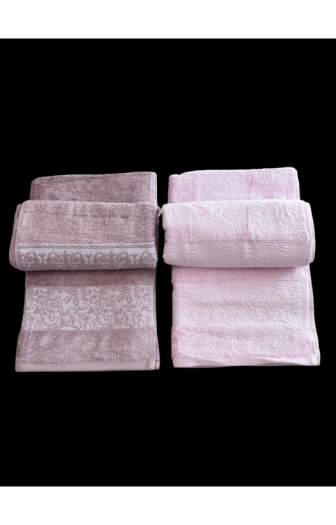 %70 Bambu %30 Pamuk İpinden 2 Adet 50x90 2 Adet 70x140 Kadın Erkek Banyo Havlusu