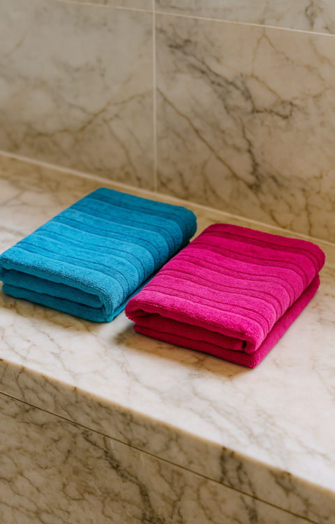 2 adet 70x140 Doğal Penye İpinden Üretilmiş Banyo Havlusu Suyu Çabuk Emer Uzun Yıllar Yumuşak Kalır4