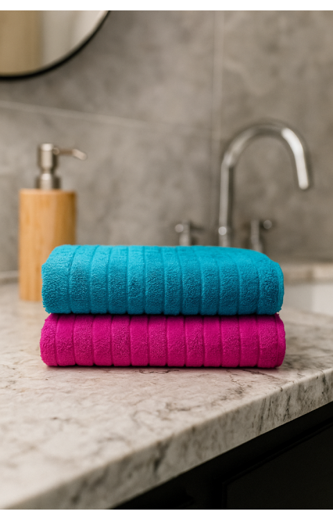2 adet 70x140 Doğal Penye İpinden Üretilmiş Banyo Havlusu Suyu Çabuk Emer Uzun Yıllar Yumuşak Kalır4