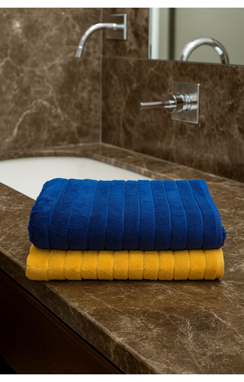 2 adet 70x140 Doğal Penye İpinden Üretilmiş Banyo Havlusu Suyu Çabuk Emer Uzun Yıllar Yumuşak Kalır