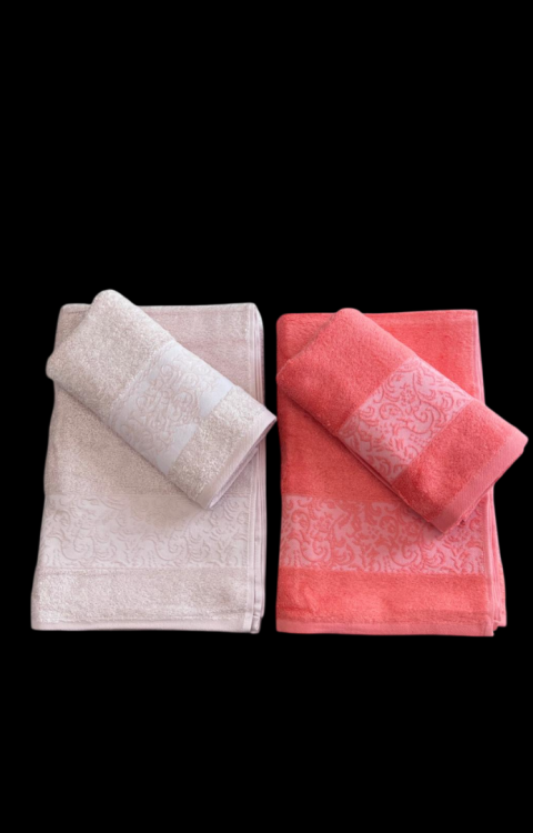 %70 Bambu %30 Pamuk İpinden 2 Adet 50x90 2 Adet 70x140 Kadın Erkek Banyo Havlusu1