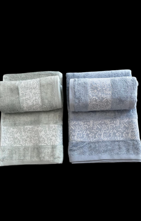 %70 Bambu %30 Pamuk İpinden 2 Adet 50x90 2 Adet 70x140 Kadın Erkek Banyo Havlusu3