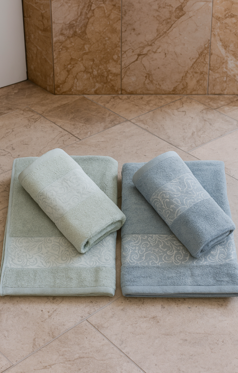 %70 Bambu %30 Pamuk İpinden 2 Adet 50x90 2 Adet 70x140 Kadın Erkek Banyo Havlusu3