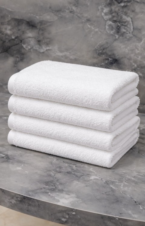 4'lü Bambu 30X50 cm El , Ayak ve Mutfak Havlusu Seti