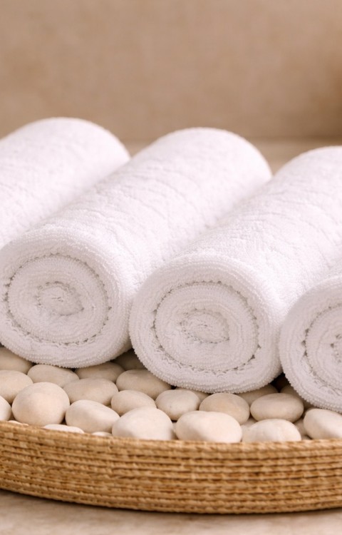 4'lü Bambu 30X50 cm El , Ayak ve Mutfak Havlusu Seti