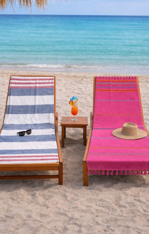 2'li Pamuk 70x130 cm Peştemal Plaj Banyo Havlusu 