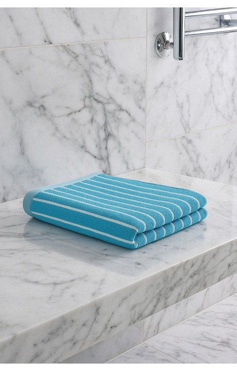 Pamuk Şezlong Havlusu 90x170cm Denizde Plajda Kullanıma Uygun Çabuk Kuruyan Büyük Boy Banyo Havlusu